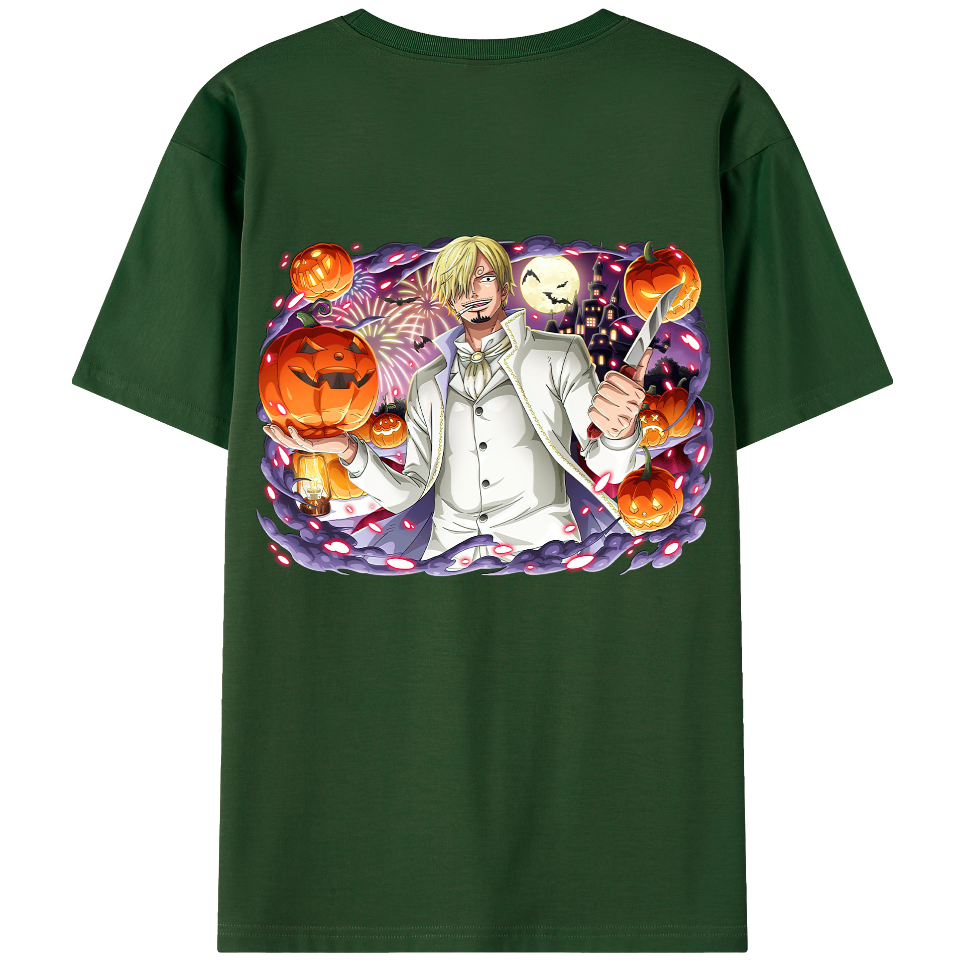 ワンピース サンジ ONE PIECE Sanji 綿100％半袖Tシャツ（背面プリント）